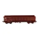 Wagon tombereau FAS rouge 606 "E 74" REE MODELES WBSE013 - SNCF - HO 1/87 - 2