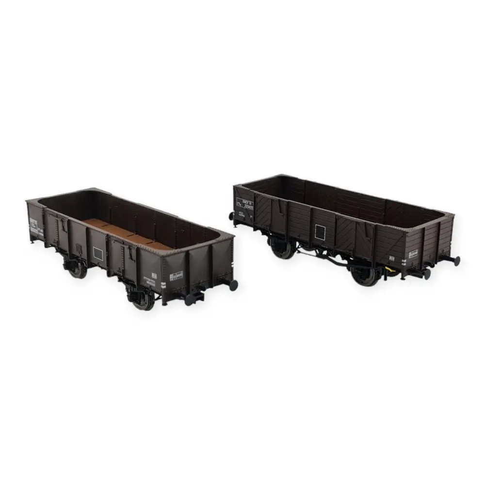 Wagons tombereau 4 portes ex-PLM, SNCF, REE Modèles WB-819, HO 1/87e - 2