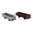 Wagons tombereau 4 portes de la PLM TTw 225553 et TT 225692, REE Modèles WB-817, HO 1/87e - 2