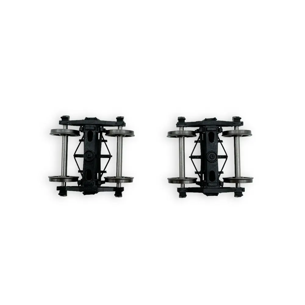 Set de deux bogies TP à roues pleines - Noir - REE Modèles XB109J01 - 3