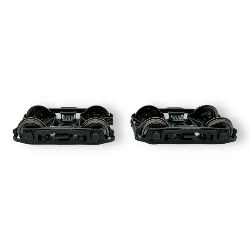 Set de deux bogies PLM type D - Noir - REE Modèles XB112E02 - 2