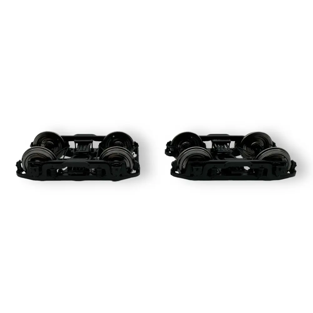 Set de deux bogies PLM type D balancier coudé - Noir - REE Modèles XB112D01 - 2