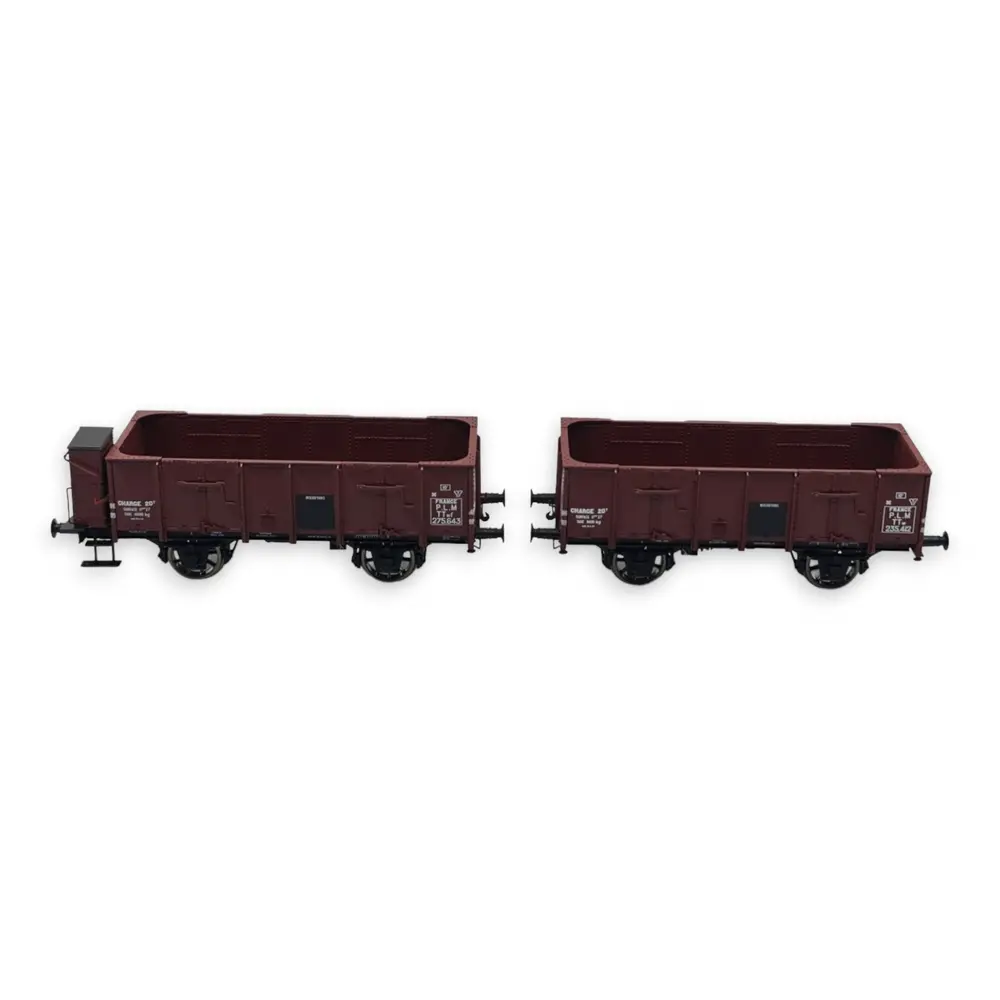 Pack 2 wagons tombereaux OCEM 19 REE Modèles WB827 - HO 1/87 - 3