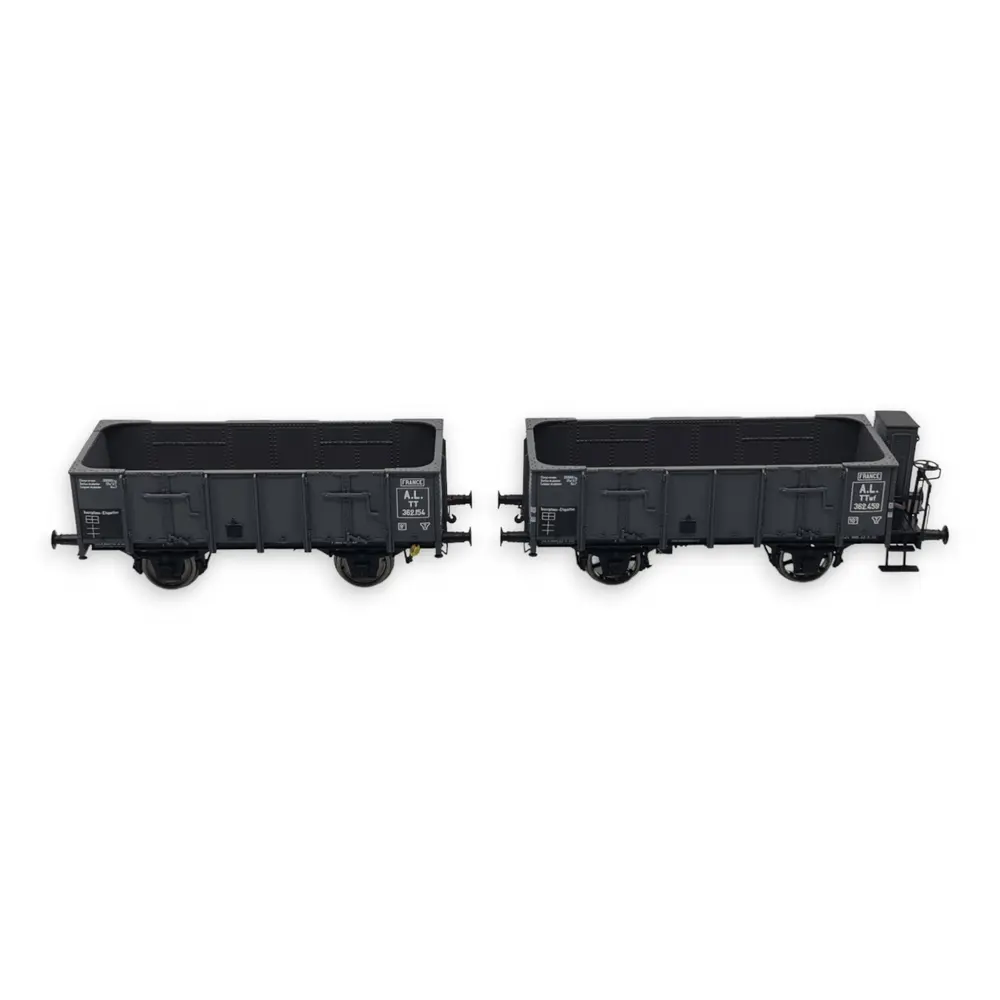 Pack 2 wagons tombereaux OCEM 19 REE Modèles WB828 - HO 1/87 - 3