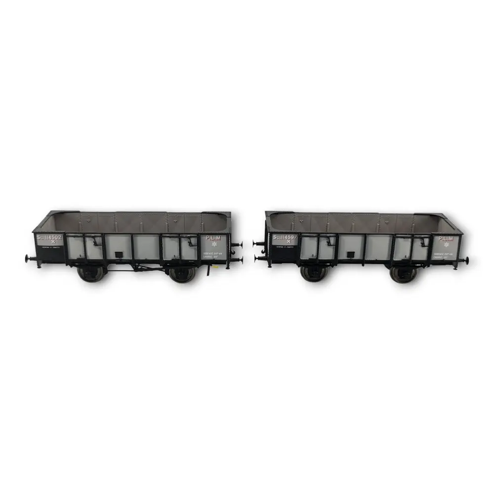 Wagons tombereau de la PLM en acier avec 4 portes, REE Modèles WB-812, HO 1/87e - 4