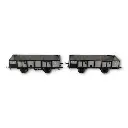 Wagons tombereau de la PLM en acier avec 4 portes, REE Modèles WB-812, HO 1/87e - 4