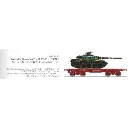 Wagon porte-char SSym46 + char amx-30 "Du Breuil" 1DB 1RC - Ree Modèles WBA035 - HO 1/87 - SNCF - Ep IV - 2R - 2