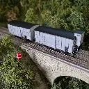 Set 2 wagons Couvert OCEM 19 - REE Modèles WB683 - HO 1/87 - SNCF - EP II - 5