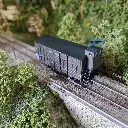 Wagon COUVERT OCEM 19 guérite "Sud-Ouest" REE MODELES WB692 - SNCF - HO 1/87 - 4