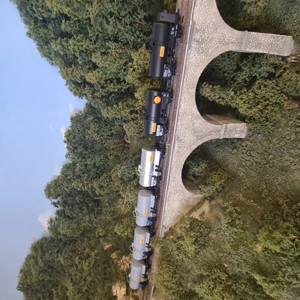 Set de 6 wagons citernes OCEM SHELL - Ree Modèles WB-722 - HO 1/87 - SNCF - Ep III - 5