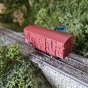 Wagon COUVERT OCEM 19 marron clair REE MODELES WB693 - SNCF - HO 1/87 - EP IV - 4