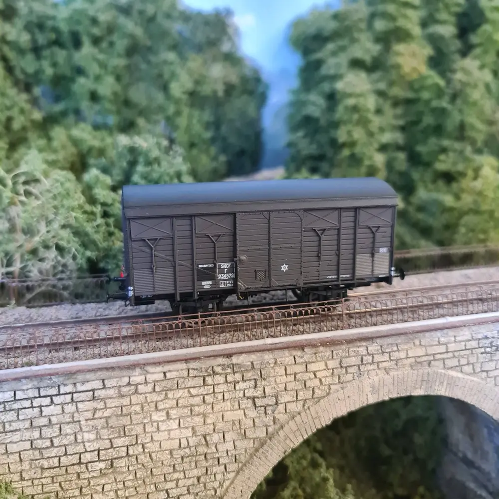 Wagon ex-couvert primeur 20T PLM REE Modèles WB740 - HO 1/87 - SNCF - EP III - 3