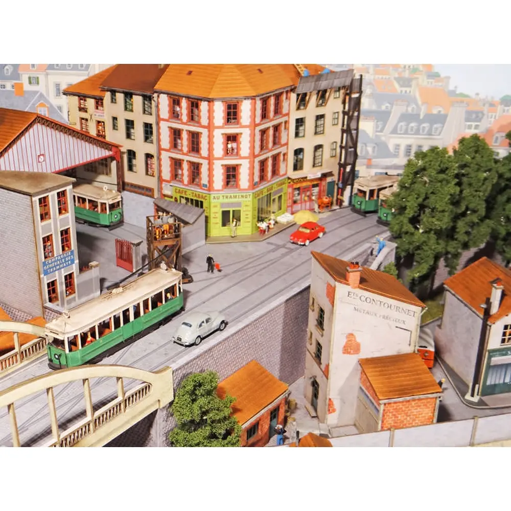 Immeuble d’angle à 90° (Café - Bar - Tabac) - Régions et Compagnies VIL019 - HO 1/87  - 3