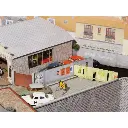 Murs en parpaings (avec et sans affiches) - Régions et Compagnies VIL027 - HO 1/87  - 2