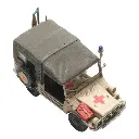 Véhicule militaire DKW Munga F91/8 - ARTITEC 6870451 - HO 1/87 - Croix rouge - 3