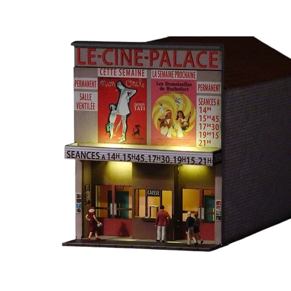 Immeuble droit (Le-Ciné-Palace) - Régions et Compagnies VIL002 - HO 1/87  - 2