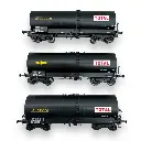 Set 3 de wagons citernes FAUVET-GIREL "SIMOTRA / ALGECO-TOTAL" - Ree Modèles WB-664 - HO 1/87 - SNCF - Ep III - 2R - 3