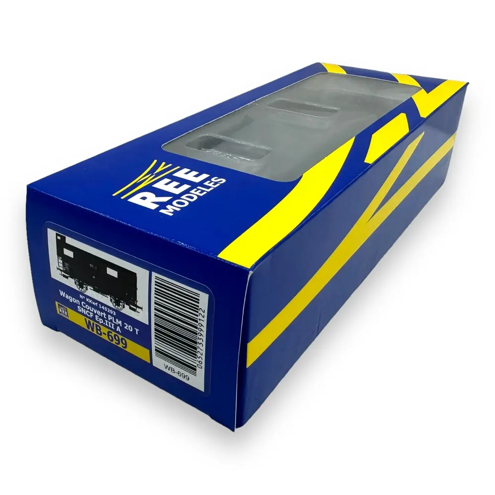 Wagon Couvert PLM 20T REE Modèles WB699 - HO 1/87 - SNCF - EP III.A - 4