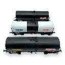 Set 3 wagons citernes Algeco-Total - Ree Modèles WB-657 - HO 1/87 - SNCF - EP IV/V - 2R - 4