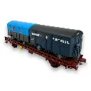 Wagon UFR Bi-Porteur Fourgon - PAVESI & BOURGEY-MONTREUIL - REE MODELES WB642 - HO : 1/87 - EP. IV  - 2