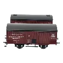 Set 2 Wagons ISOTHERME Ex-primeur rouge sideros REE MODELES WB763 - PLM HO 1/87 - 2