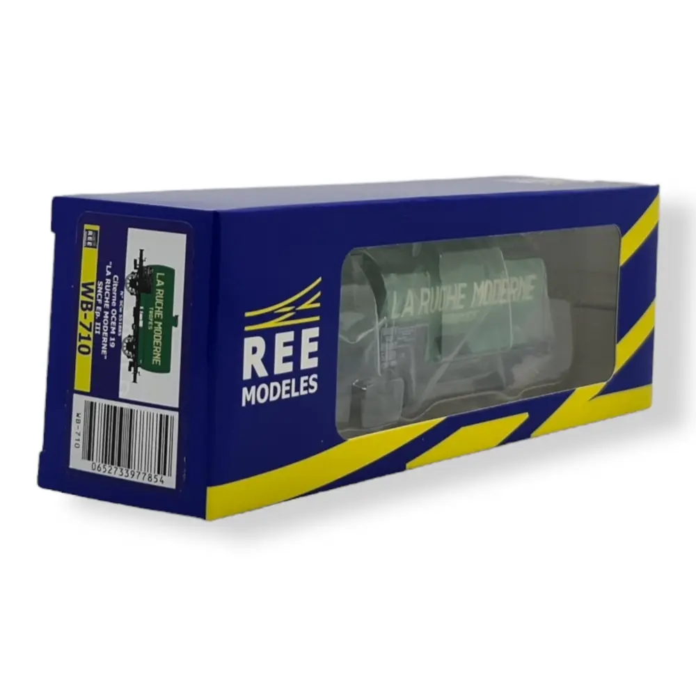 Wagon citerne OCEM 19 de la SNCF, livrée La ruche moderne - REE MODELES WB-710 - HO - 3