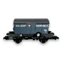 Wagon UFR Mono-Porteur + Remorque Fourgon "BOURGEY" - REE Modeles WB647 - HO 1/87 - 3