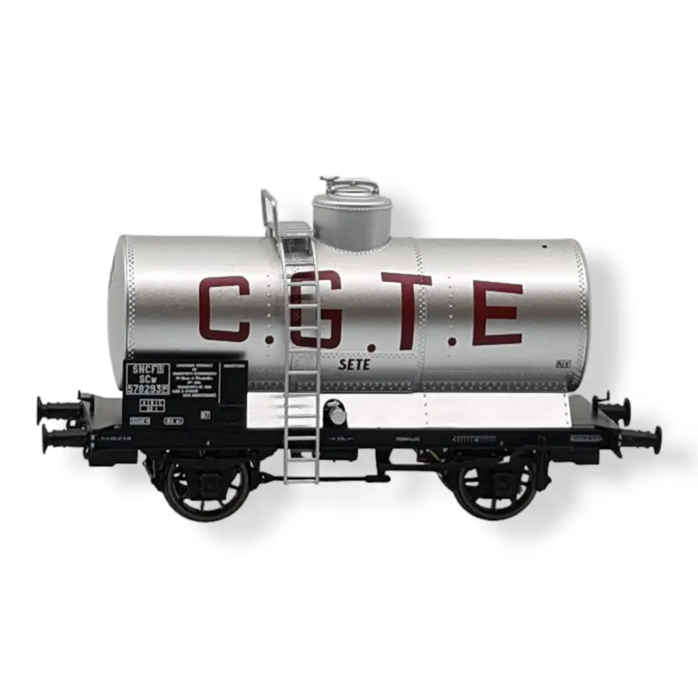  Wagon Citerne OCEM 19 - SNCF - C.G.T.E. - REE MODELES WB709 - HO : 1/87 - EP. III  - 4