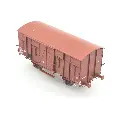 Wagon COUVERT OCEM 19 marron clair REE MODELES WB693 - SNCF - HO 1/87 - EP IV - 3