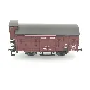 Wagon COUVERT OCEM 19 guérite "PLM" REE MODELES WB686 - SNCF - HO 1/87 - EP II - 2