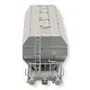 Wagon céréalier ALGECO gris - REE MODELES WB728 SNCF HO 1/87 - EP IV - 3