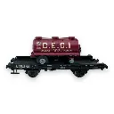 Wagon UFR Mono-Porteur + Remorque citerne "CECI" REE Modeles WB644 - HO 1/87 - 3