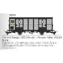 Wagon fourgon gris clair, ferrures noires, N°2613 - Ree Modèles VM048 - HOe/HOm - CFD - Ep II/III - 2R - 2