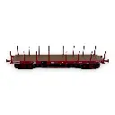 Wagon plat TP Brun à Ranchers longs REE Modeles WB550 SNCF - HO 1/87 - EP IV - 3