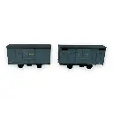 Set de 2 wagons couverts - Ree Modèles VM-028 - HO/HOe 1/87 - CFD - 2R - 3