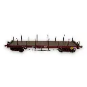 Wagon plat TP Brun à Ranchers courts et longs REE Modeles WB549 SNCF - HO 1/87 - 3