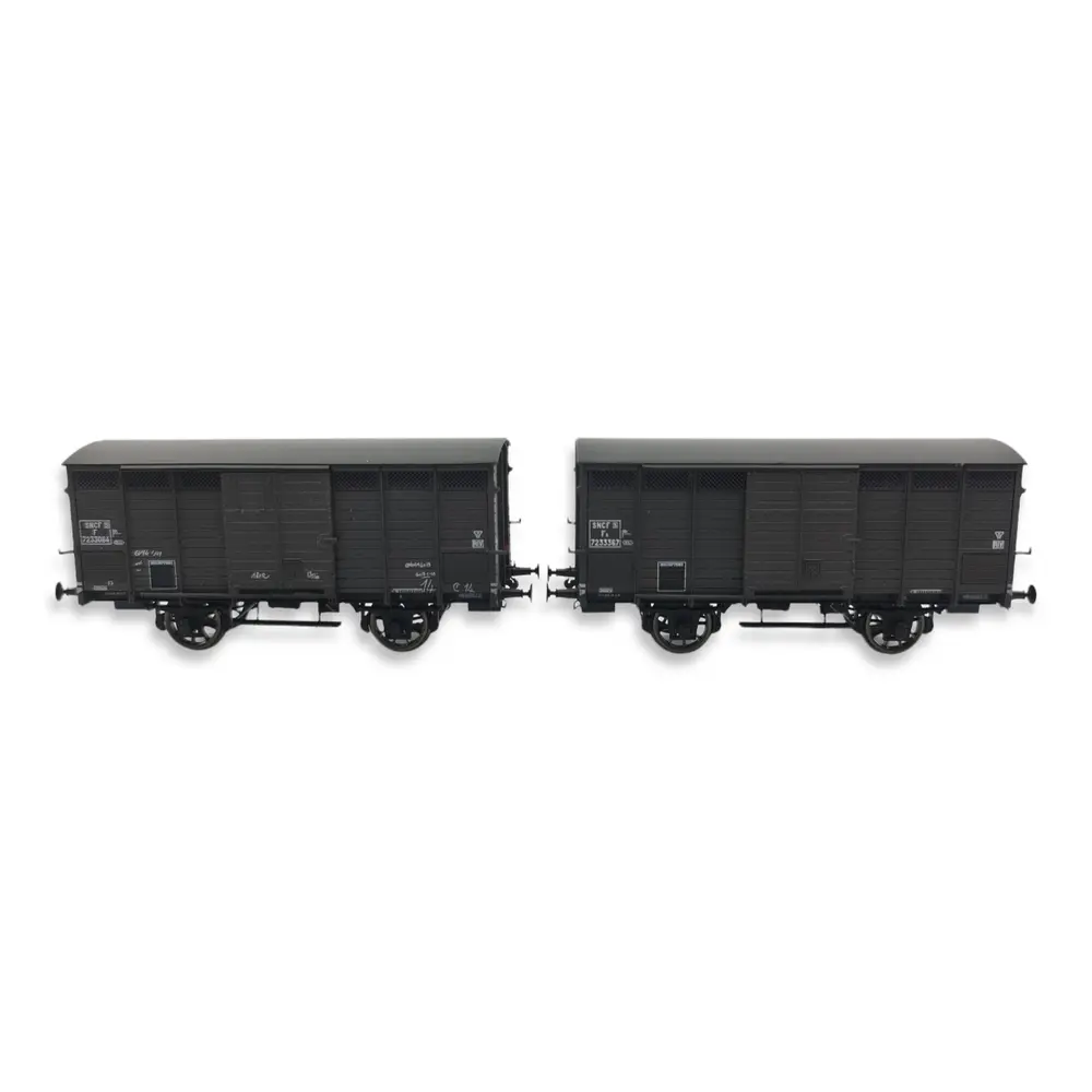 Set 2 Wagons primeurs ex-10T Type 2 & 3 REE Modèles WB743 - HO 1/87 - PLM - EP III - 2