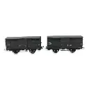 Set 2 Wagons primeurs ex-10T Type 3 REE Modèles WB747 - HO 1/87 - SNCF - EP III - 2