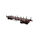 Wagon Plat TP Brun à Ranchers Courts -  REE MODELES WB551 - SNCF - HO : 1/87 - EP. IV - 2R  - 2