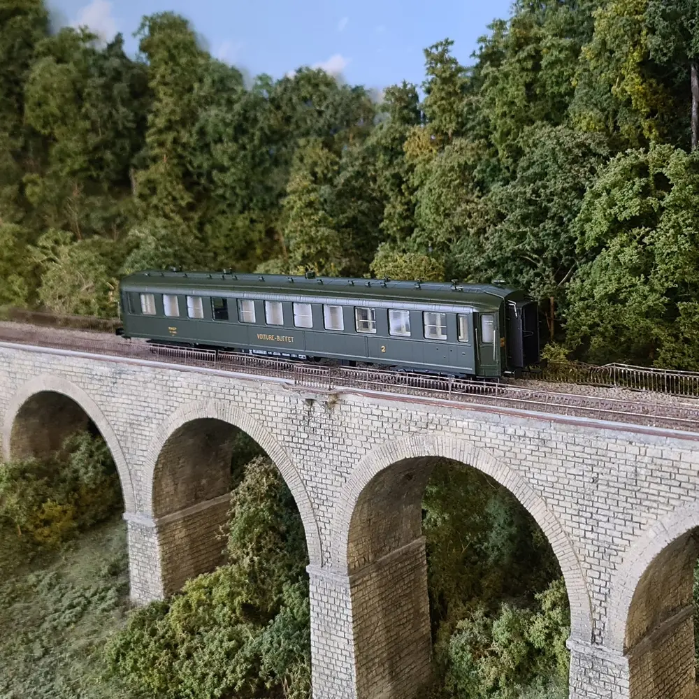 Voiture buffet Bacalan de type B3r - REE MODELES VB373 - SNCF - HO 1/87 - Ep IIIB - 5