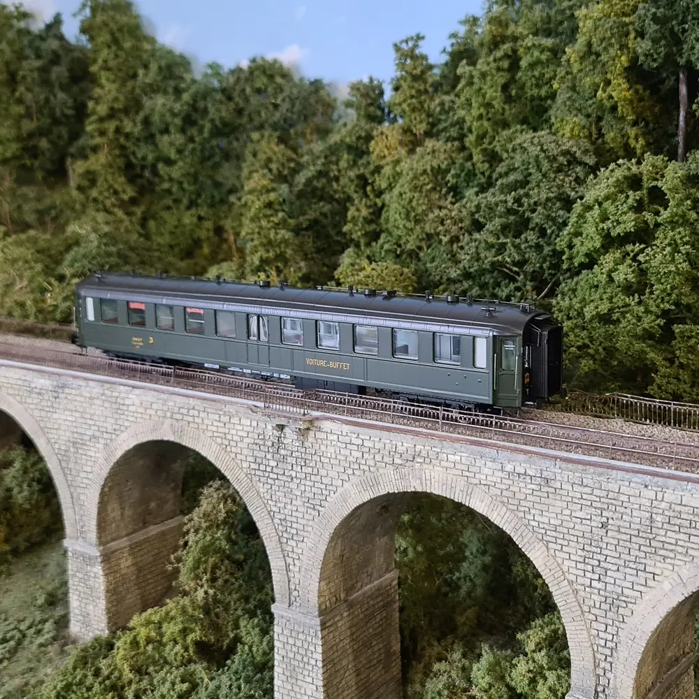 Voiture buffet BACALAN C4s - REE MODELES VB370 - SNCF - HO 1/87 - IIIa - 5