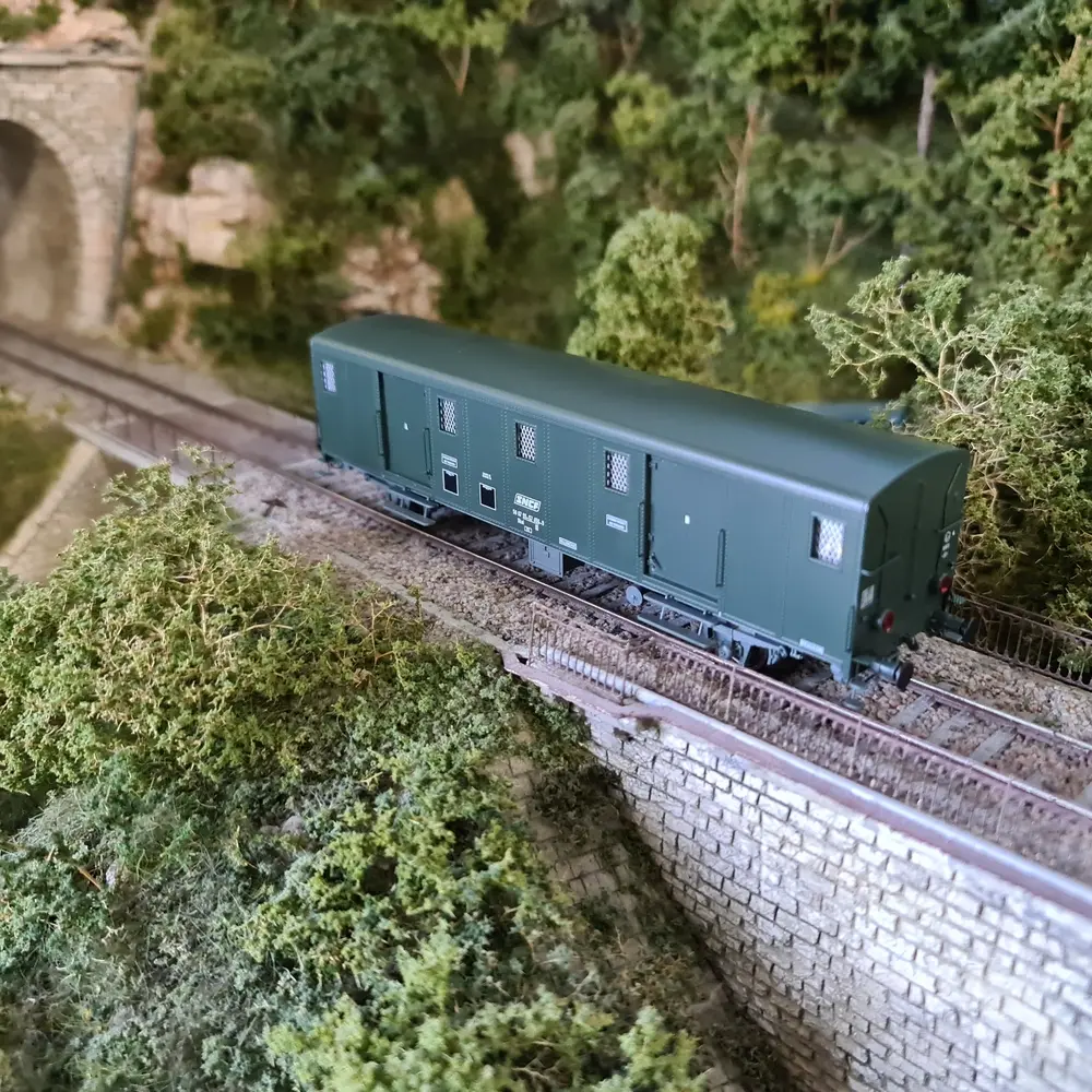 FOURGON OCEM 30 "VILLENEUVE" ex-PO avec feux - REE MODELES VB116 SNCF - HO 1/87 - 5