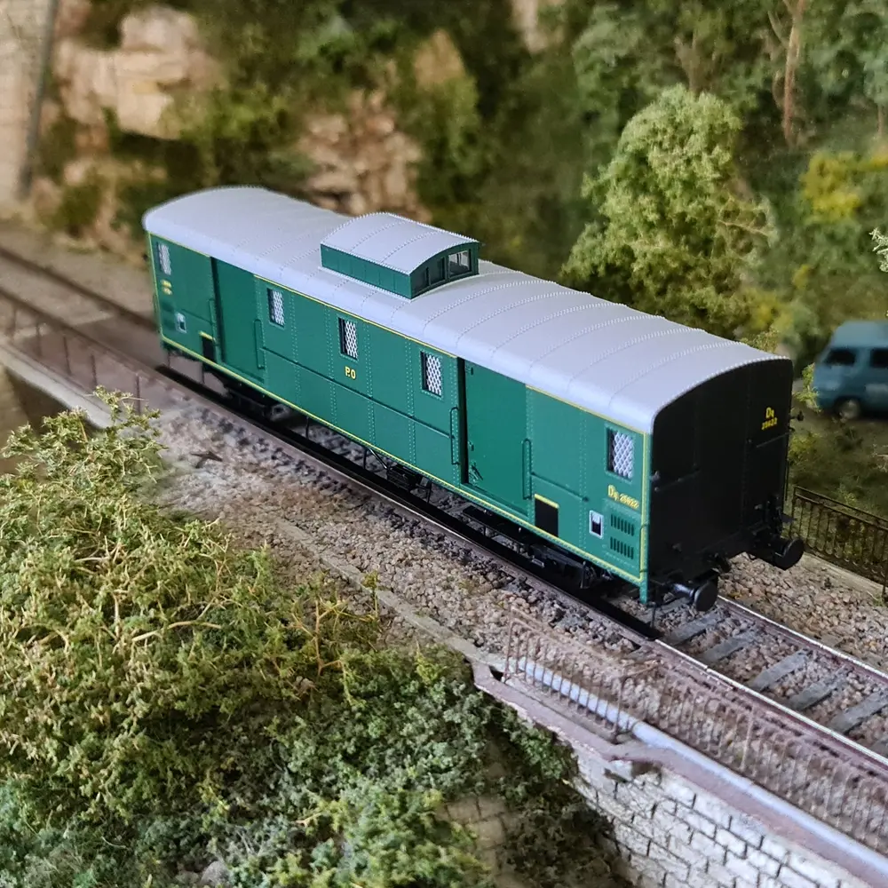 FOURGON OCEM 30 avec Vigie, PO REE MODELES VB108 SNCF - HO 1/87 - EP II - 5