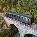 Voiture Voyageur OCEM RA A3B5 ex-midi verte - REE MODELES VB385 - SNCF - HO 1/87 - 5