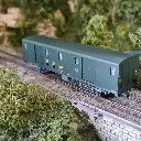 FOURGON OCEM 30 "BORDEAUX" ex-ETAT avec feux - REE MODELES VB115 SNCF - HO 1/87 - 5