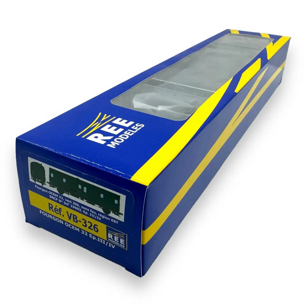 Fourgon OCEM 32 Est - Ree Modèles VB-326 - HO 1/87 - SNCF - Ep III/IV - 2R - 4