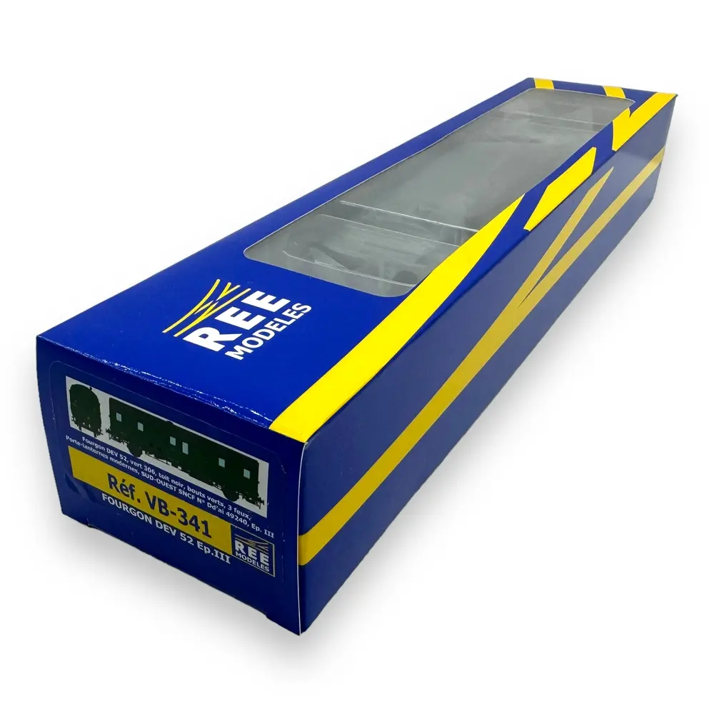 Fourgon DEV 52 - Ree Modèles VB-341 - HO 1/87 - SNCF - Ep III - 2R - 4