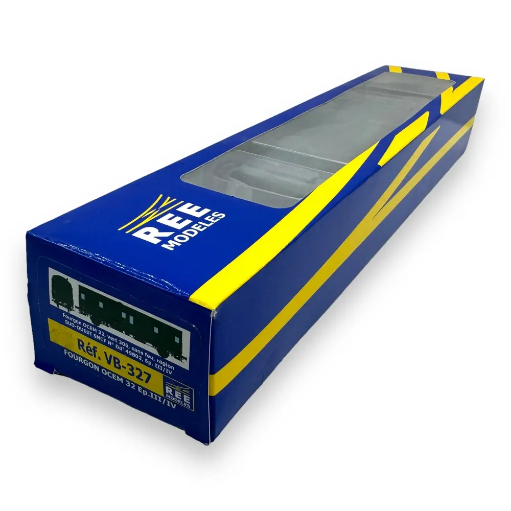 FOURGON OCEM 32 Région Sud-Ouest vert sans feux REE MODELES SNCF - HO 1/87 - 4