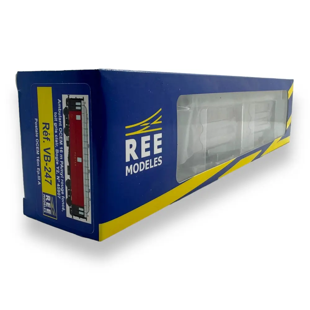 Voiture postale OCEM REE Modeles VB247 - HO : 1/87 - SNCF - EP III - 4