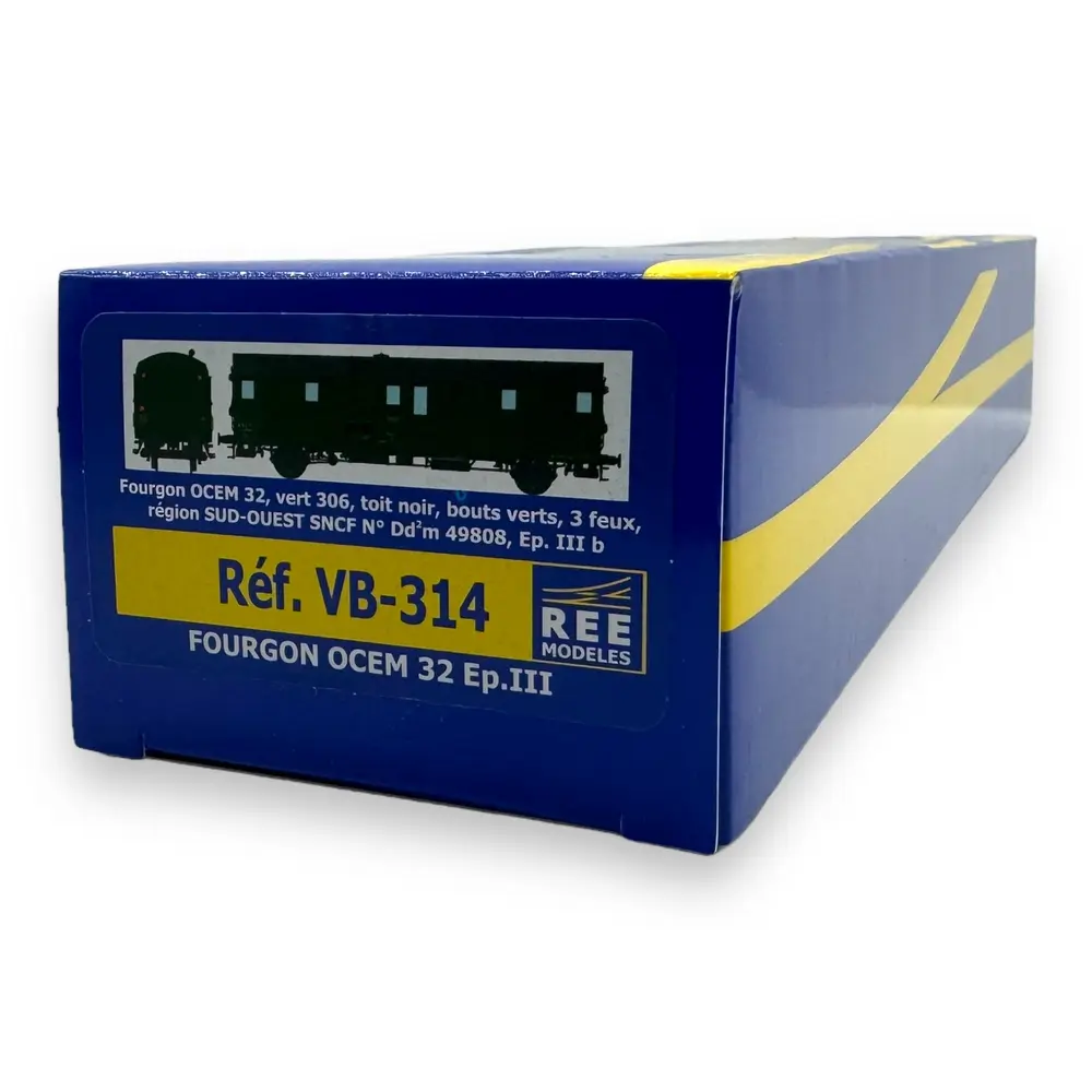 Fourgon OCEM 32 Sud Ouest - REE Modèles VB314 - HO 1/87 - SNCF - EP III - 4